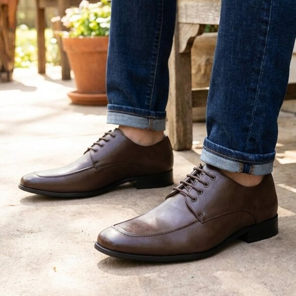 Majestic Other - Majestic Collection Chocolate Lace Up Dress Shoes Size 13 M New